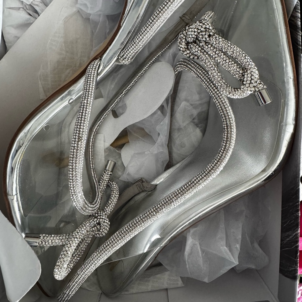 Jennifer Lopez Silver Rhinestone Sandals - Picture 2 of 5